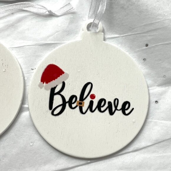 Set of 7 Lightweight Wooden Ornaments-New! - Picture 9 of 10